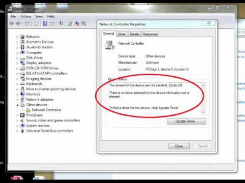 Install network driver windows 7