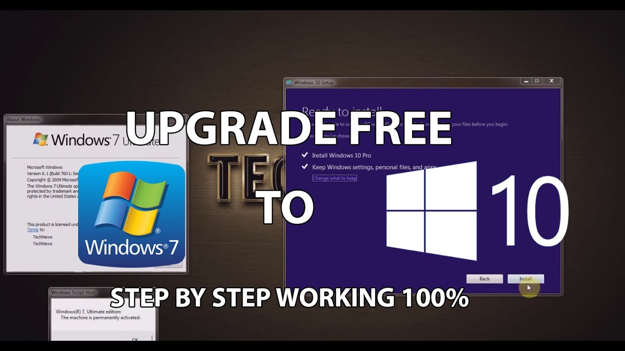 win 7 to 10 upgrade